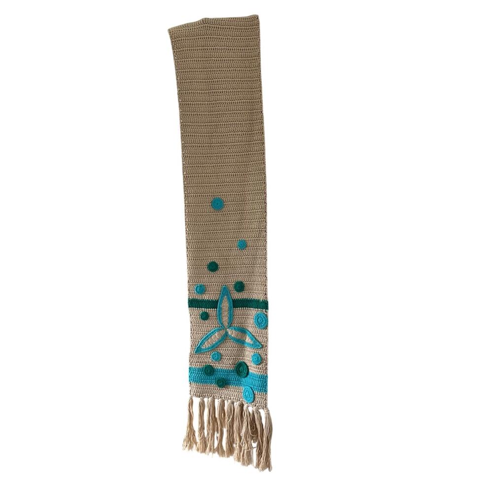 Samantha Treacy Woven Statement Scarf Wrap - Coastal Grandmother, Artisan - Picture 3 of 7